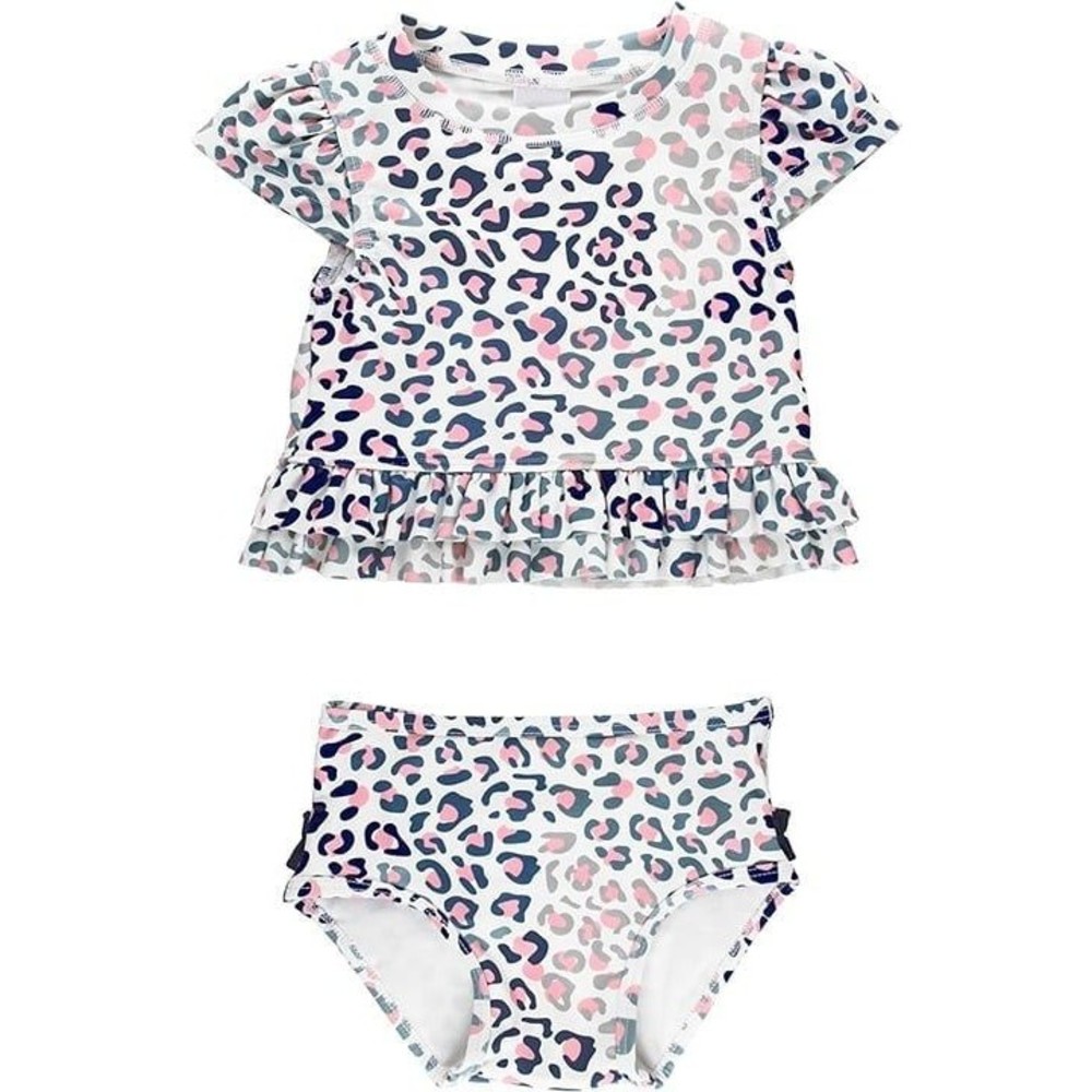 RuffleButts Short Sleeve Rash Guard Bathing Suit Size 18-24 months NWOT
